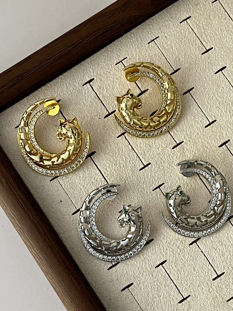 Serpent studded Earrings