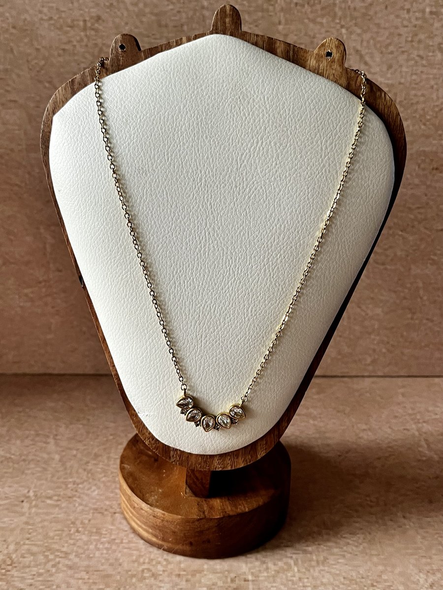 Teardrop Zircon necklace  